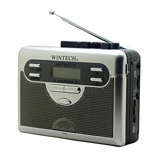 WINTECH ラジオ付テープレコーダー(FMワイド対応) シルバー オートリバース PCT-11R2