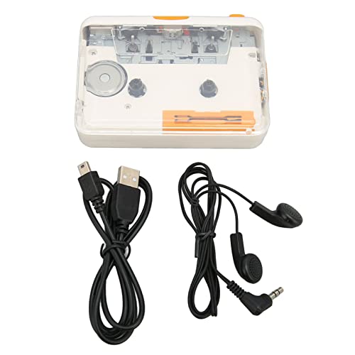 カセットコンバーター、USBカセットコンバータープラグアンドプレイ、イヤホン付きポータブルMP3ミュージックテーププレーヤー、iPod用MP3カセットプレーヤー、PC