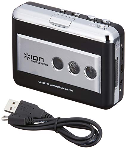 ION Audio USBケーブル付 ポータブル・カセットテーププレーヤー デジタル化変換器 録音ソフトウェアCD付 TAPE EXPRESS