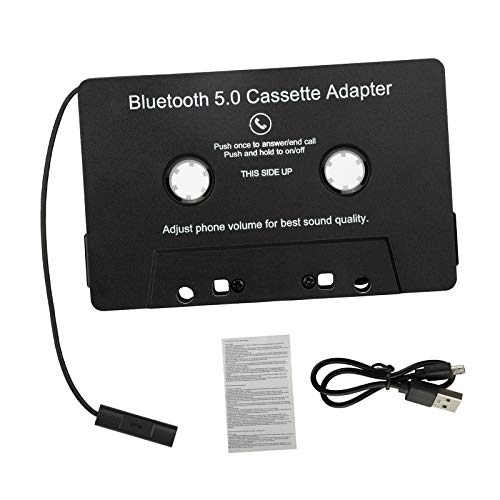 gazechimp Bluetoothカセットにauxアダプタと3.5ミリメートルヘッドフォンジャックワイヤレスカセットテープauxアダプタスマートフォンカセットアダプタ