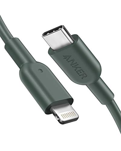 Anker PowerLine II USB-C & ライトニングケーブル MFi認証 USB PD対応 急速充電 iPhone 13 / 13 Pro / 12 / SE(第3世代) 各種対応 (1.8m グリーン)