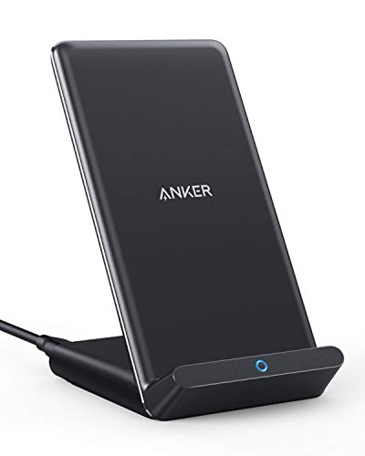 Anker PowerWave 10 Stand ワイヤレス充電器 Qi認証 iPhone 12 / 12 Pro Galaxy 各種対応 最大10W出力 (ブラック)