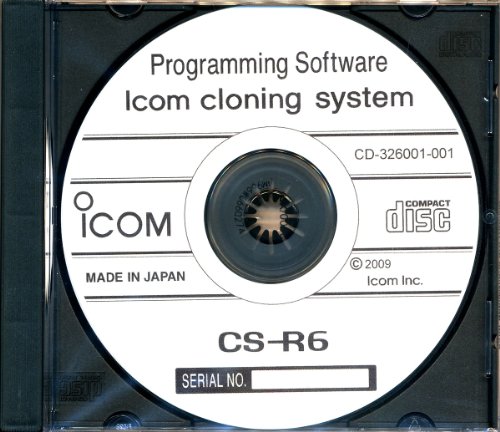 アイコム トランシーバー(レシーバー)用クローニングソフトウェアiCOM CS-R6