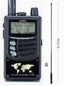 アルインコ 航空無線（エアーバンド）Ｖｅｒ 受信機 DJ-X8A & SRH789 広帯域ロッドアンテナ セット