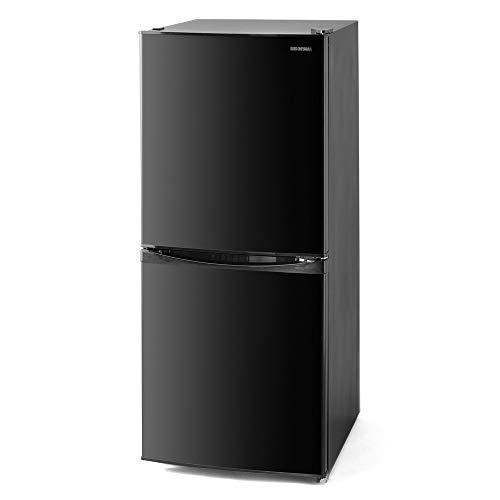 アイリスオーヤマ 冷蔵庫 142L 冷凍室52L 幅50cm ブラック IRSD-14A-B