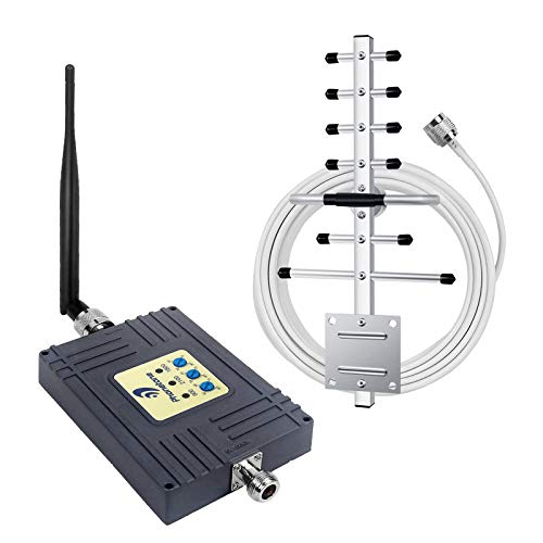 電波増幅器 lte ブースター4G 900/1800/2100 MHzに応じて 70dB (直角アンテナ+八木アンテナ) softbank, docomo,auに対応可能