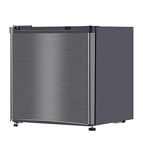 冷蔵庫 46L 小型 一人暮らし 1ドアミニ冷蔵庫 右開き コンパクト ガンメタリック MAXZEN JR046ML01GM