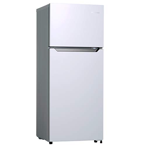 ハイセンス 冷蔵庫 幅48.1cm 120L ホワイト HR-B12C 2ドア 右開き 耐熱天板 静音