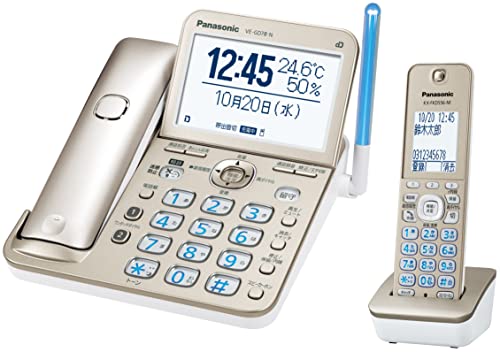 パナソニック コードレス電話機(子機1台付き) シャンパンゴールド VE-GD78DL-N