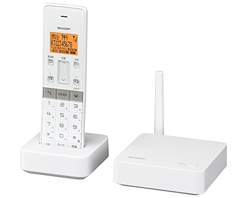 シャープ 電話機 コードレス 1.9GHz DECT準拠方式 迷惑電話機拒否機能 ホワイト系 JD-SF1CL-W