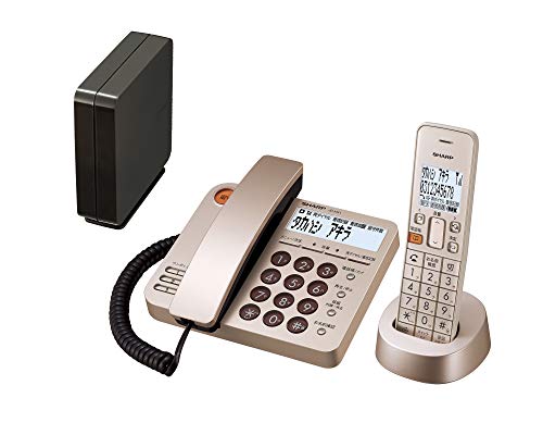 シャープ 電話機 コードレス デザインモデル 子機1台付き 迷惑電話機拒否機能 1.9GHz DECT準拠方式 ゴールド系 JD-XG1CL-N
