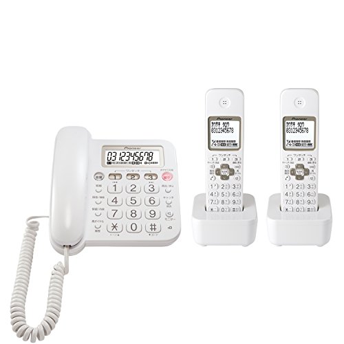 パイオニア TF-SA15W デジタルコードレス電話機 子機2台付き/迷惑電話対策 ホワイト TF-SA15W-W