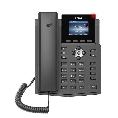 Fanvil X3SP (4-SIP) カラーIP電話機 PoEタイプ/日本語表示/SIP回線/コールセンター/オフィス/ビジネス/企業/LDAP/RJ9ヘッドセット/EHSワイヤレス/3CX/Asterisk/Broadsoft/Elastix