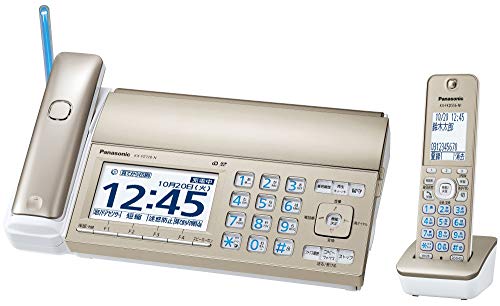 パナソニック おたっくす デジタルコードレスFAX 子機1台付き 迷惑電話対策機能搭載 シャンパンゴールド KX-PZ720DL-N