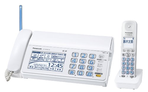 パナソニック おたっくす デジタルコードレスFAX 子機1台付き 1.9GHz DECT準拠方式 ホワイト KX-PD703UD-W