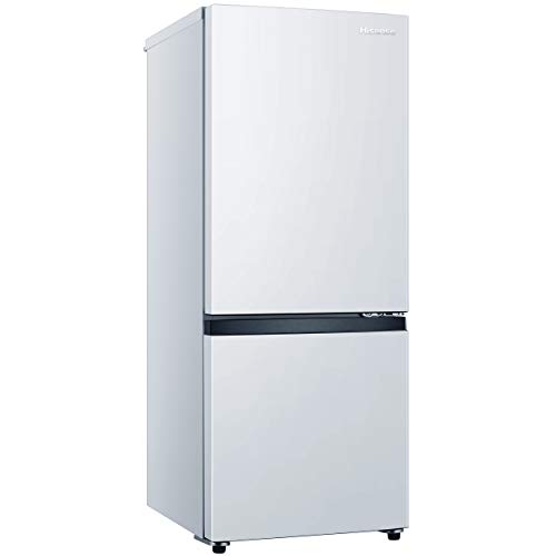 ハイセンス 冷蔵庫 幅48cm 154L ホワイト HR-D15E 2ドア 右開き 自動霜取機能付き 収納充実