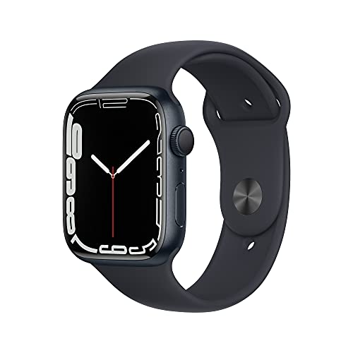 Apple Watch Series 7（GPSモデル）- 45mmミッドナイトアルミニウムケースとミッドナイトスポーツバンド - レギュラー