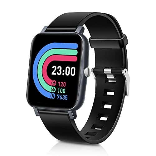 スマートウォッチ 2022年 腕時計 Bluetooth5.0 Smart Watch 活動量計 スポーツウォッチ 多種類運動モード 1.7インチ超大画面 睡眠検測 着信通知 音楽再生 歩数計 遠隔カメラ IP68防水 iPhone&Android対応 メンズ レディース