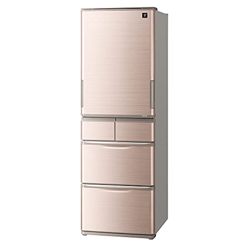 シャープ SHARP プラズマクラスター冷蔵庫 どっちもドア(両開き・鋼鈑タイプ) 幅60.0cm スリムタイプ 412L 5ドア ブラウン SJ-X414H-T