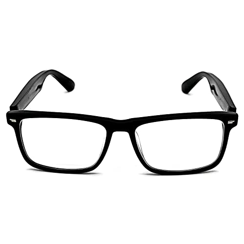 EyeRevo アイレボ スマートグラス オーディオグラス スマートメガネ 耳を塞がない イヤホン マイク リモートワーク Bluetooth5.0 プラスチック透明レンズ【日本企業企画保証品】