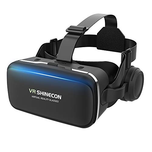 【Reira VRゴーグル】 VRヘッドセット VRヘッドマウントディスプレイ ヘッドホン付き ピント調節可 4.7～6.5インチスマホ対応 近視/遠視適用 本体操作可 受話でき 眼鏡対応 ios& android 対応 日本語説明書付