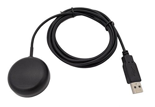 GPS USB レシーバー, 内蔵 GPSアンテナ チップ 一体型 for Laptop/PC/Car 測位 時刻較正