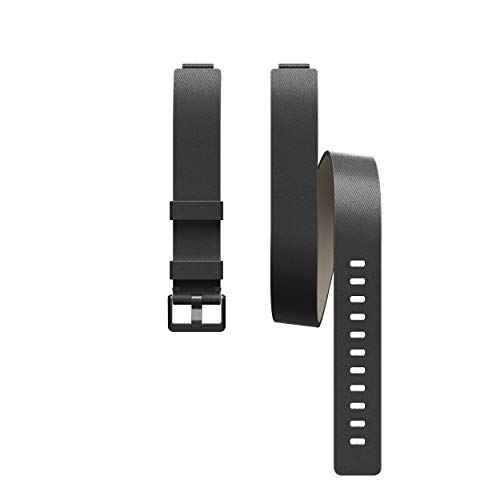 Fitbit フィットビット Inspire/InspireHR 専用 レザーダブルラップバンド Black ブラック【日本正規品】 FB169LBBK