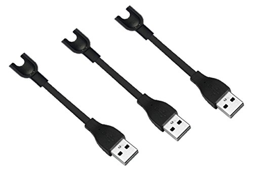 naissant Mi band 2 用 USB 充電 ケーブル 3本 セット