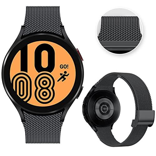 ORIbox 20mm 腕時計バンド クラシック腕時計バンド Samsung Galaxy Watch 4 Watch Active 2 Watch 4 Classic Watch 3 41mm Watch 42mm ビジネス用薄型リストバンド