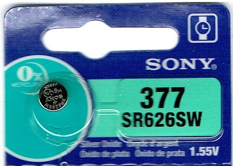 SONY 377 (1個) SR626SW 日本製 腕時計用無酸化銀ボタン電池 海外向けパッケージ