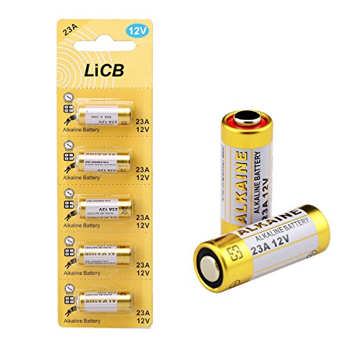 LiCB 5本セット 23A 12V アルカリ電池【MS21、23AE、23A、A23、V23GA、MN21、LRV8-1BP、181A、3LR50互換】