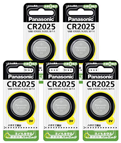 パナソニック リチウムコイン電池 5個セット CR2025-5p