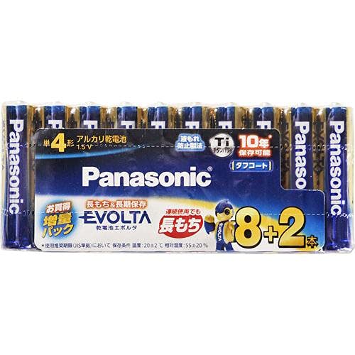 パナソニック 乾電池 エボルタ アルカリ乾電池 単4形 10本パック LR03EJSP/10S