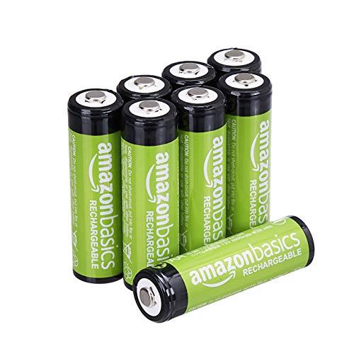 Amazonベーシック 充電池 充電式ニッケル水素電池 単3形8個セット (最小容量2000mAh、約1000回使用可能)