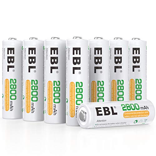 EBL 単三電池 充電式電池 2800mAh 単3電池 16本パック 充電式電池 収納ケース付き 単三充電池