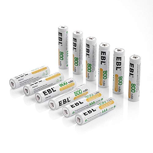 EBL 単4電池・充電式電池 12個パック 充電池セット 約1200回繰り返し充電可能 ニッケル水素電池 単四電池
