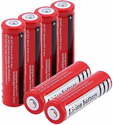 18650バッテリー3.7V 3000mAh充電式リチウムイオン電池約1500回人気が高い第2世代のアップグレード電池大容量pse 認証（6個）