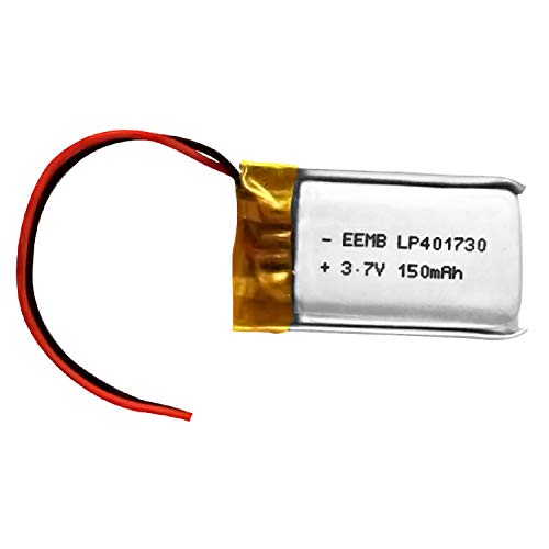 3.7v 充電式 リチウムイオン電池 リチウムポリマー電池 充電池 角形 401730 150mAh 二次電池 UL適合品 Bluetoothヘッドセット用 EEMB メーカー直販 (1個)
