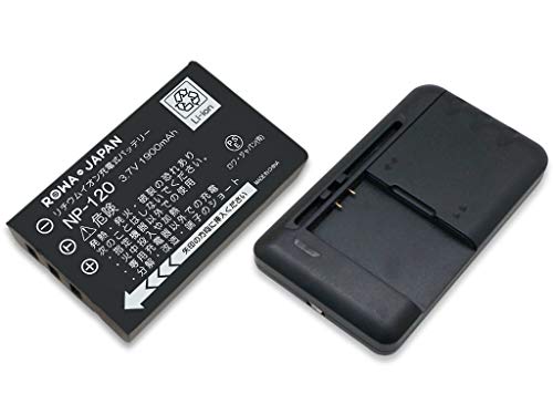 USB マルチ充電器 と 富士フイルム対応 NP-120 互換 バッテリー【ロワジャパンPSEマーク付】