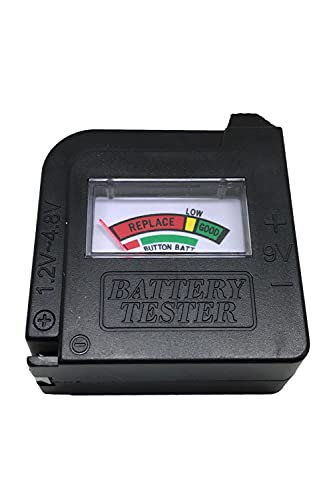 wumio 電池チェッカー 小型 コンパクト 残量チェック 測定器 乾電池 単3 単4 ボタン 9V 容量 電源不要 バッテリー テスター 軽量 チェック