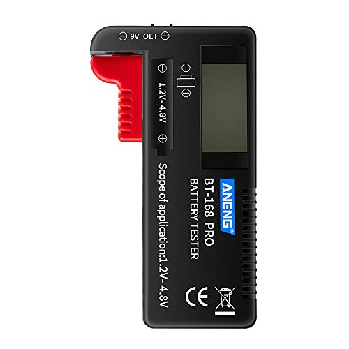 バッテリーテスター　バッテリーチェッカー　デジタルディスプレイタイプテスター　LCD液晶画面 　バッテリー容量診断ツール　BT-168 PRO