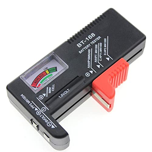 バッテリー チェッカー 電池残量測定器 電池チェッカー ブラック 乾電池 ボタン 電池 残量 チェック バッテリーテスター 安全 確認 即納