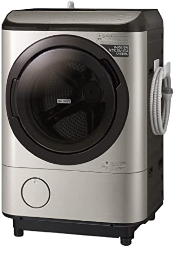 日立 ドラム式洗濯乾燥機 洗濯12kg/乾燥7kg ステンレスシャンパン ビッグドラム BD-NX120GL N 左開き 液体洗剤・柔軟剤 自動投入 本体日本製