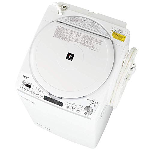 シャープ 洗濯機 洗濯乾燥機 ES-TX8E-W 穴なし槽 インバーター 8kg プラズマクラスター 搭載 F:ホワイト
