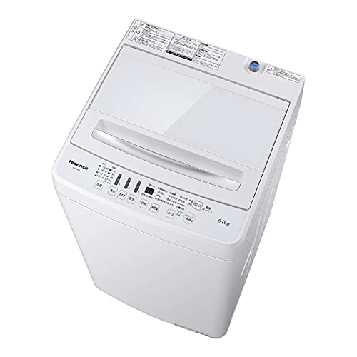 ハイセンス 全自動 洗濯機 6kg ホワイト HW-G60A 最短10分洗濯 ステンレス槽