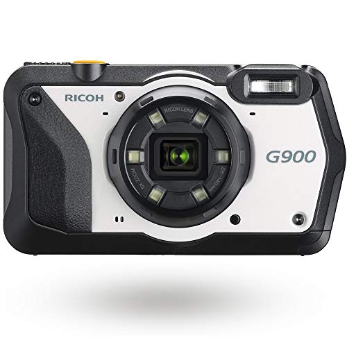 RICOH G900 耐薬品 (次亜塩素酸ナトリウム, エタノール, 二酸化塩素水 ) デジタルカメラ 消毒 ・防水20m・防塵・耐衝撃2.1m 広角28mm 業務用カメラ 現場で活きる高度なカメラ性能搭載 レンズフィルター装着可能 162101