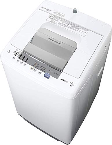 日立 全自動洗濯機 7kg ピュアホワイト 白い約束 NW-R705 W