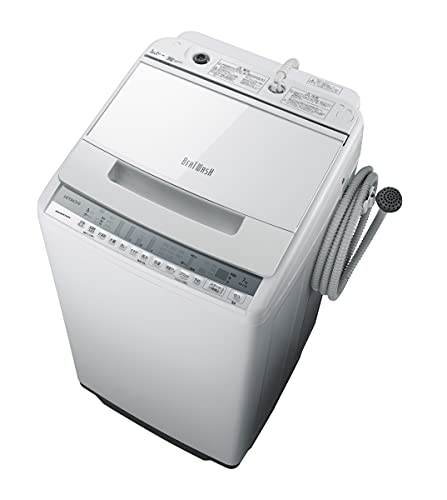 日立 全自動洗濯機 ビートウォッシュ 洗濯容量7kg 本体幅53cm 洗剤セレクト 大流量ナイアガラビート洗浄 BW-V70F W ホワイト