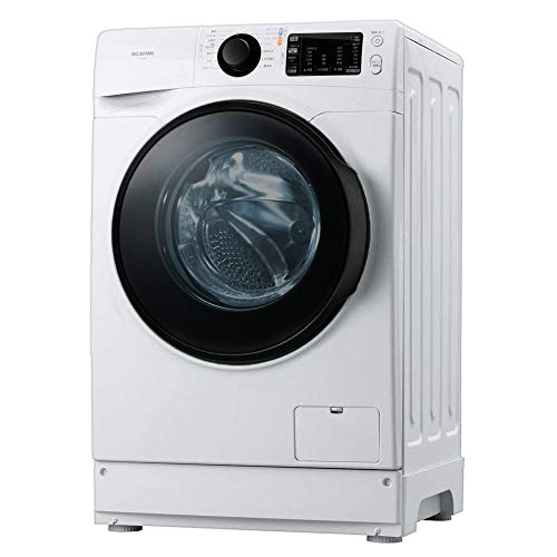 アイリスオーヤマ 洗濯機 ドラム式洗濯機 8kg 温水洗浄 銀イオン 皮脂汚れ 部屋干し 節水 幅607mm 奥行672mm HD81AR