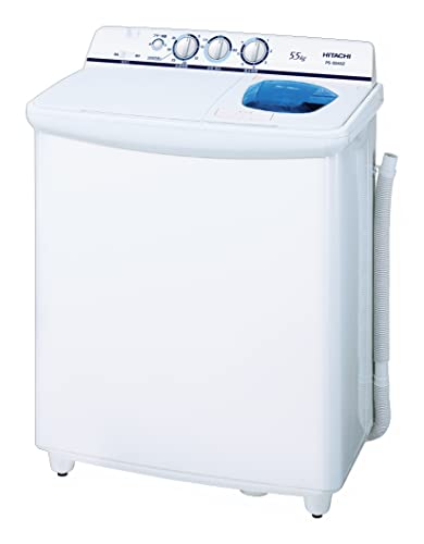 日立 ２槽式洗濯機 青空 洗濯容量5.5kg 本体幅69.8cm つけおきタイマー搭載 PS-55AS2 W
